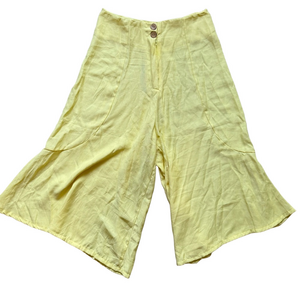 Sun Riio Beachwear Cheerful Yellow Cotton Capris